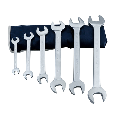 Chrome Double Head Open End Wrench Set