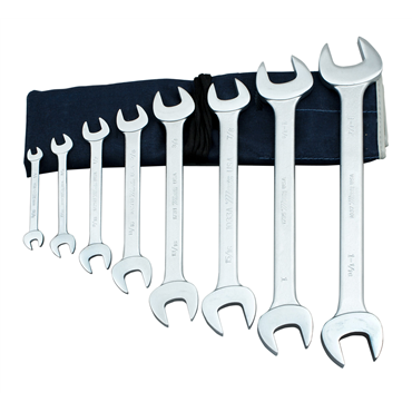 Chrome Double Head Open End Wrench Set