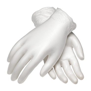 Clear Vinyl Powder Free Small Disposable Gloves