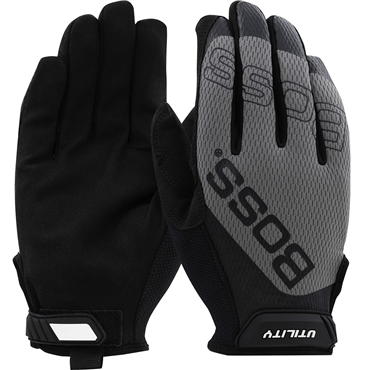 Synthetic Leather Palm 2XL Size Gray Glove