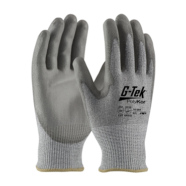 Gray Polyurethane 2X-Large Cut-Resistant Gloves