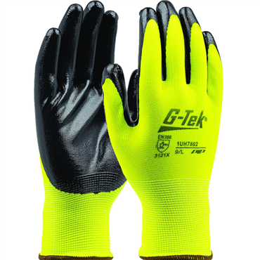 Smooth Grip L Size Hi-Vis Yellow Glove