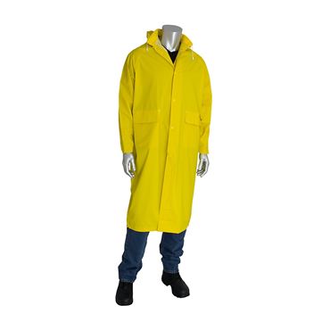 Yellow 2 Pockets 0.35 mm Thickness 3XL Raincoat
