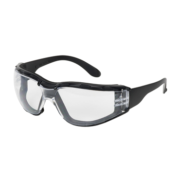 Black Anti-Scratch Anti-Fog One Size Safety Glasses