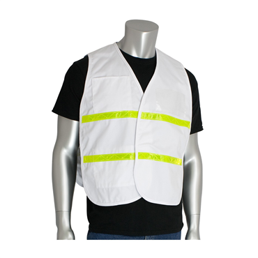 White Hook and Loop 2X-Large to 3X-Large Vests