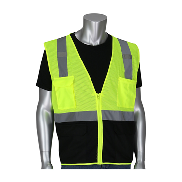 Hi-Vis Yellow Zipper Small Vests