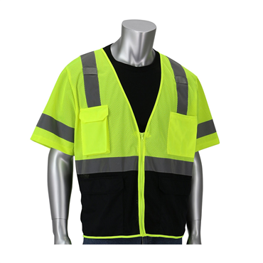 Hi-Vis Yellow Zipper X-Large Vests