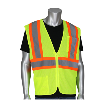 Hi-Vis Yellow Zipper 5X-Large Vests