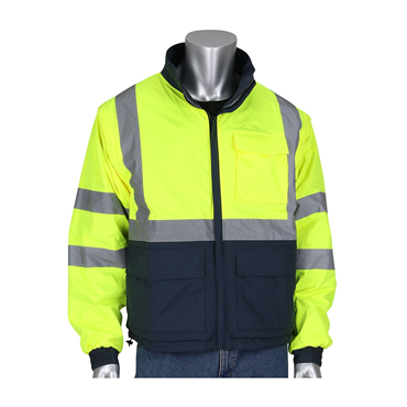 Hi-Vis Yellow Polyethylene Fabric Small Jacket