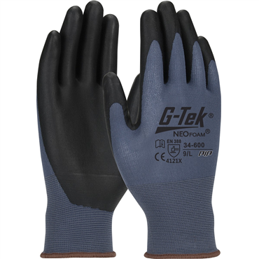 Foam Grip XL Size Blue Glove