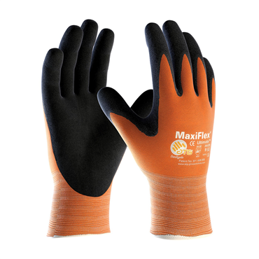 MicroFoam Grip 2XL Size Hi-Vis Orange Glove
