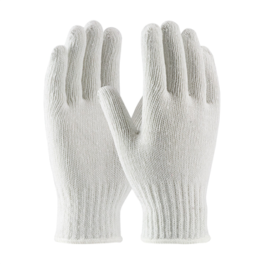 White Knit Wrist Cuff Large General Purpose Gloves