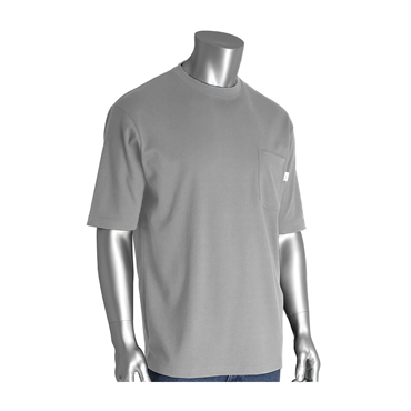 Gray Cotton Large Shirt