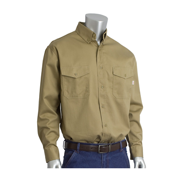 Tan Cotton Nylon 2X-Large Shirt