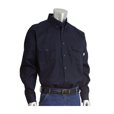 Navy Cotton Nylon Medium Shirt