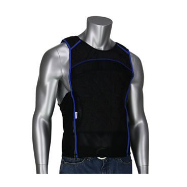 Black Zipper Small Cooling Vest