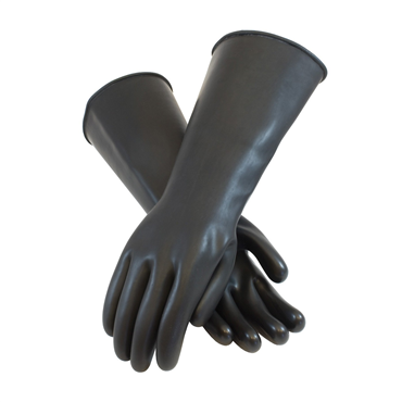 44 mil Thickness Unlined 17 in Latex Chemical Resistant Glove