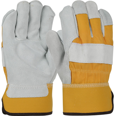 3XL Safety Rubberized Cuff Leather Palm Glove