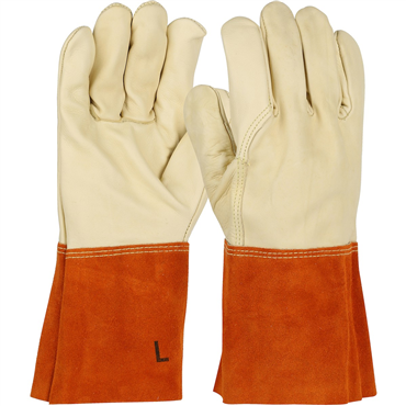 Unlined M Size Band Top Welding Glove