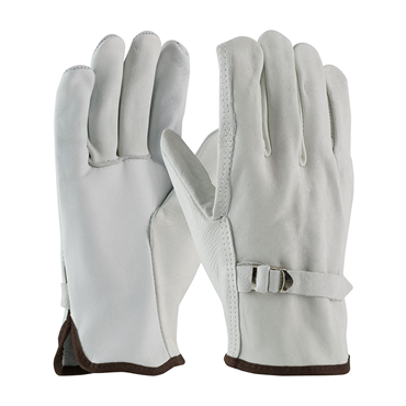 XL Natural Slip-On Top Grain Cowhide Drivers Glove