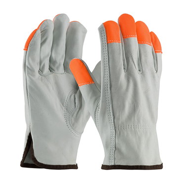 XL Natural Slip-On Top Grain Cowhide Drivers Glove