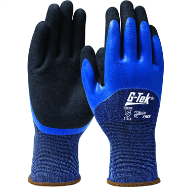 Sandy Grip L Size Blue Glove