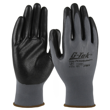 Foam Grip L Size Gray Glove