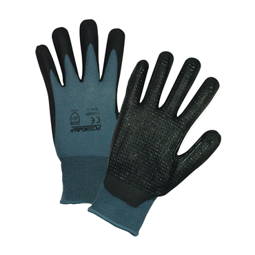 Dot Grip L Size Gray Glove
