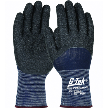 Crinkle Grip M Size Blue Glove