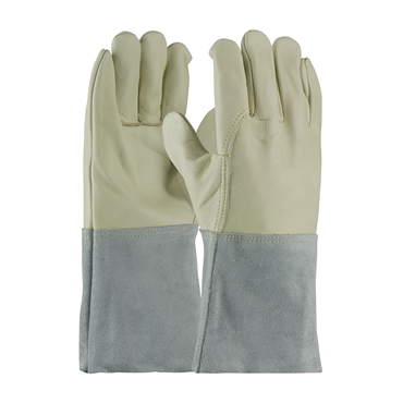 Natural Gauntlet Cuff Large Regular Welding Gloves