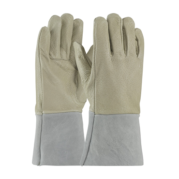 Unlined M Size Gauntlet Welding Glove