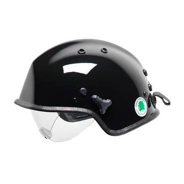 Black Ratcheting Headband Size Adjustment Helmet