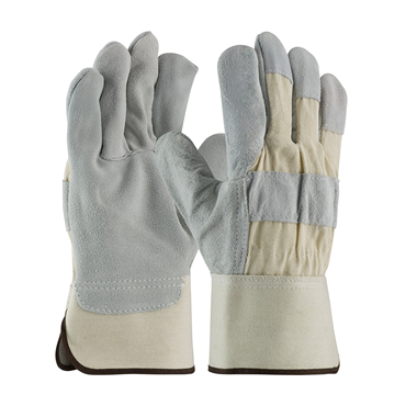 XL Safety Rubberized Cuff Leather Palm Glove