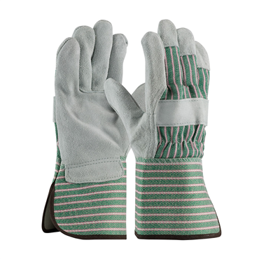 Green Gauntlet Large Leather Palm Gloves