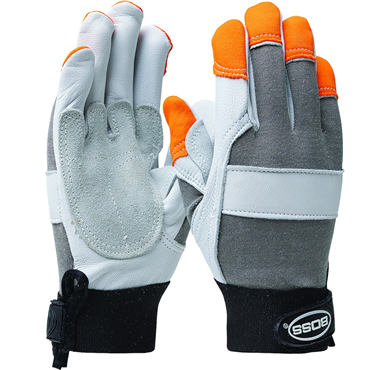 Top Grain Goatskin Reinforced Palm M Size Gray Glove