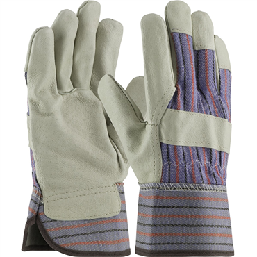 L Size Safety Gunn Cut Leather Palm Glove