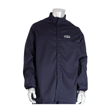 Navy Cotton Nylon Fabric Large Jacket