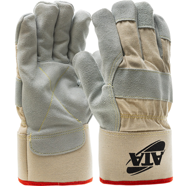 L Size Safety Cut & Sewn Leather Palm Glove