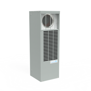 Electrostatically Powder Coated Steel Dark Gray-ANSI 61 115 V 5000-7000 BTU/hr Type 12 Side Mount Cooling Unit