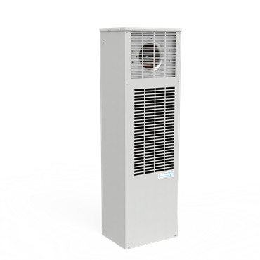 Electrostatically Powder Coated Steel Light Gray-RAL 7035 400 /460 V 10000-13000 BTU/hr Type 12 Side Mount Cooling Unit