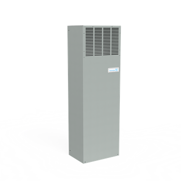 Electrostatically Powder Coated Steel Dark Gray-ANSI 61 400 /460 V 7000-8500 BTU/hr Type 12 Side Mount Cooling Unit