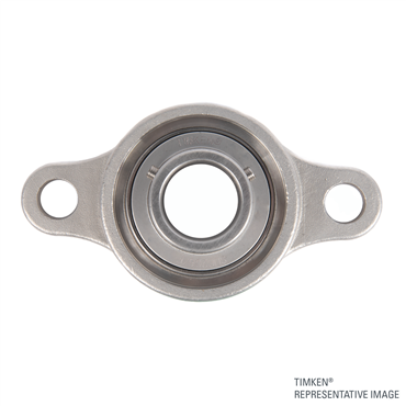 Corrosion-Resistant Two-Bolt Flanged Mounted Bearings - Set Screw Locking