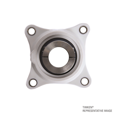 Corrosion-Resistant Four-Bolt Flanged Mounted Bearing - Poly-Round®