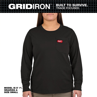 GRIDIRON™ XS Black Long Sleeve T-Shirt