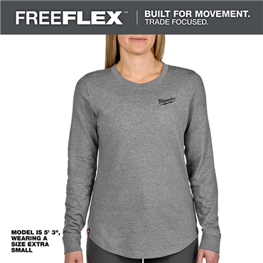 FREEFLEX™ Hybrid Tee XS Gray Long Sleeve T-Shirt