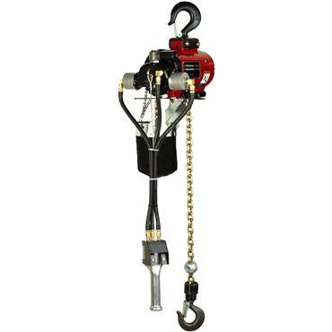 1100 lb 10 ft Lift Hook Mount Pneumatic Hoist