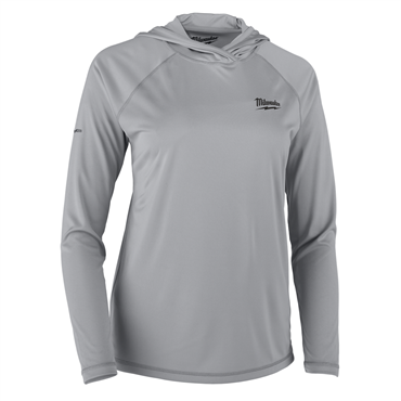 WMN Workskin M Size Polyester Gray Hooded Shirt