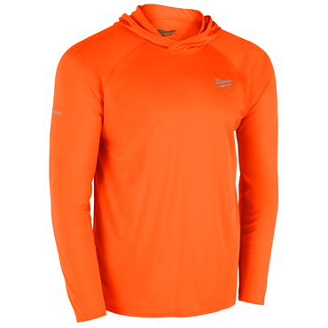 Workskin XL Polyester Orange Hooded Shirt
